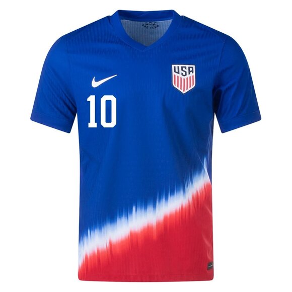 NWT Nike United States Match Authentic Christian Pulisic Away Jersey Sz M Blue